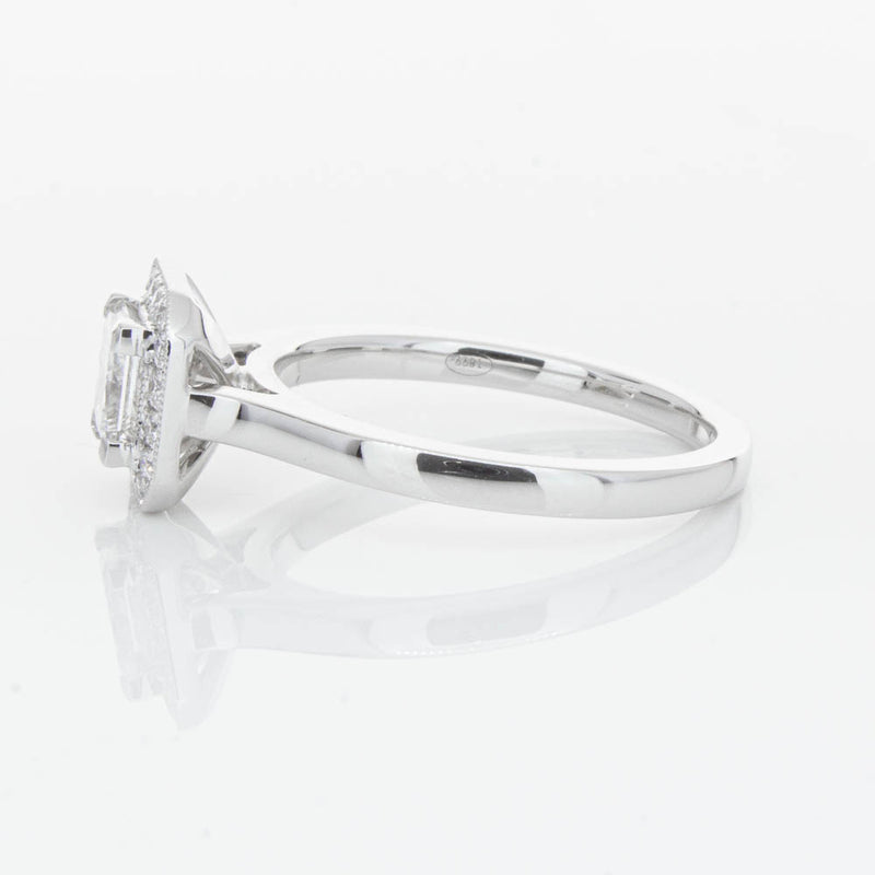 18ct White Gold Princess Cut Diamond Ring-Ring-Walker & Hall