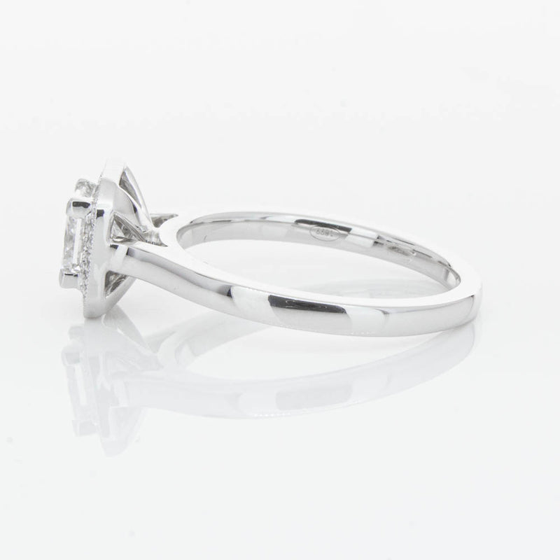 18ct White Gold Princess Cut Diamond Ring-Ring-Walker & Hall