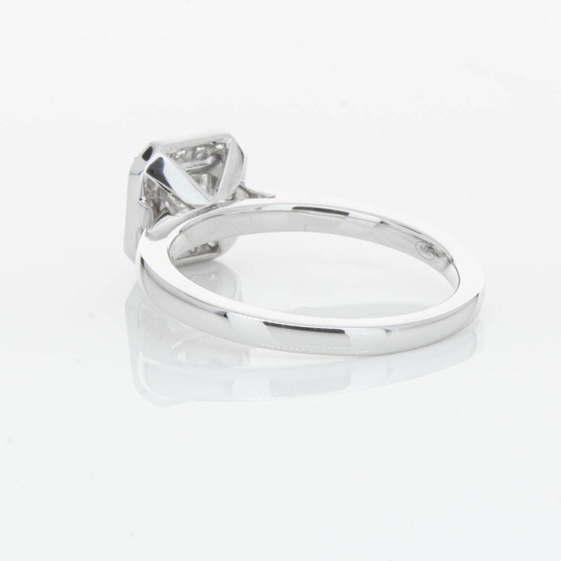 18ct White Gold Princess Cut Diamond Ring-Ring-Walker & Hall