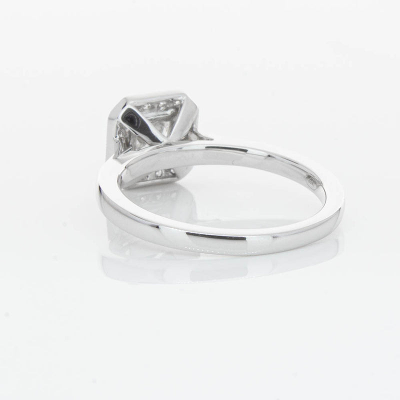 18ct White Gold Princess Cut Diamond Ring-Ring-Walker & Hall