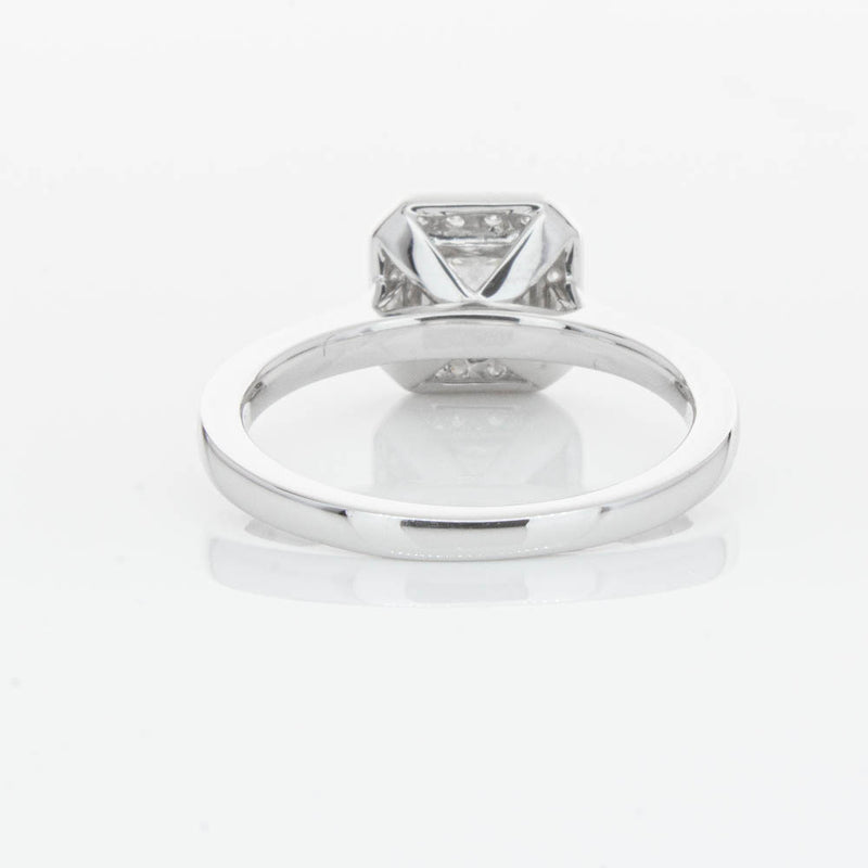 18ct White Gold Princess Cut Diamond Ring-Ring-Walker & Hall
