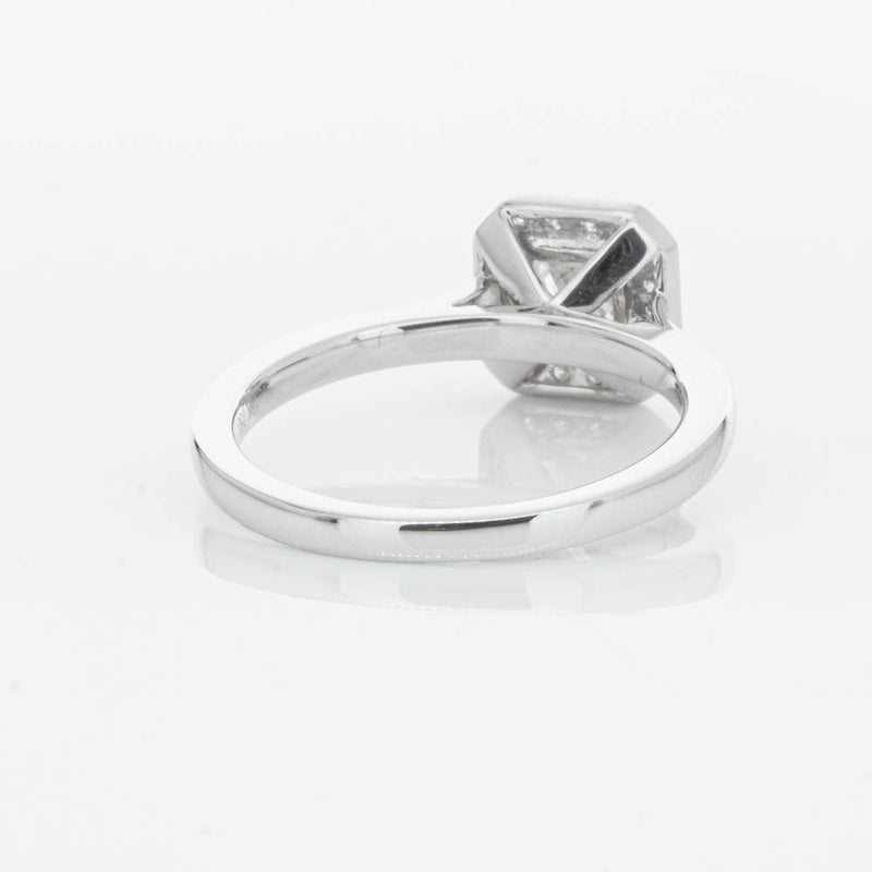 18ct White Gold Princess Cut Diamond Ring-Ring-Walker & Hall
