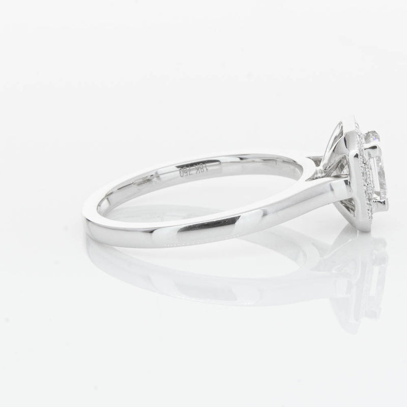 18ct White Gold Princess Cut Diamond Ring-Ring-Walker & Hall
