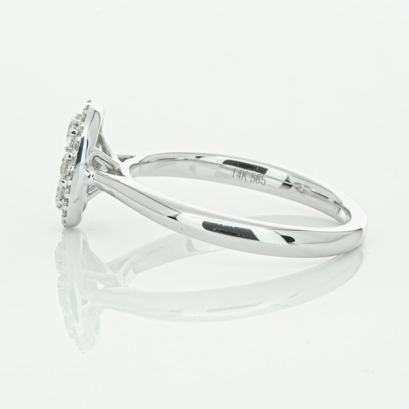 14ct White Gold Diamond Oval Saturn Ring-Ring-Walker & Hall