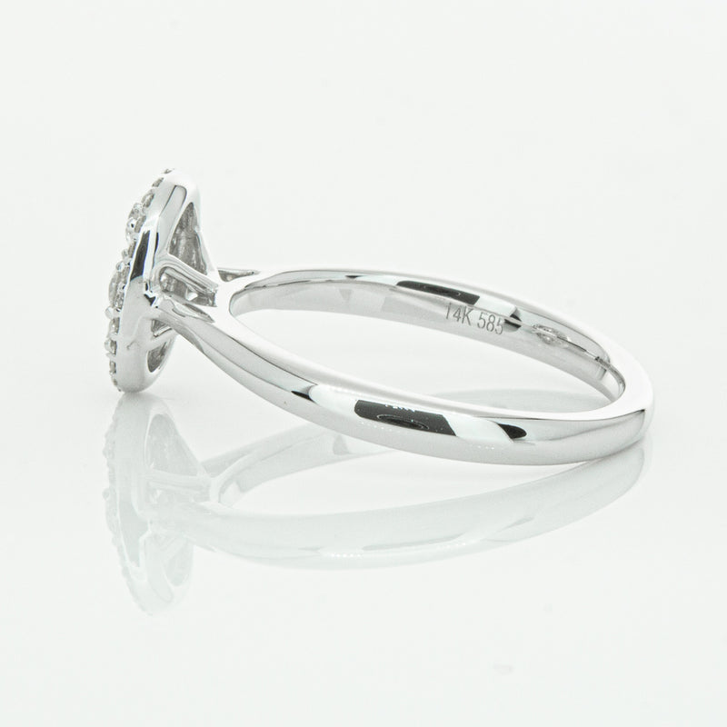 14ct White Gold Diamond Oval Saturn Ring-Ring-Walker & Hall