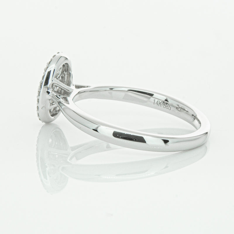 14ct White Gold Diamond Oval Saturn Ring-Ring-Walker & Hall