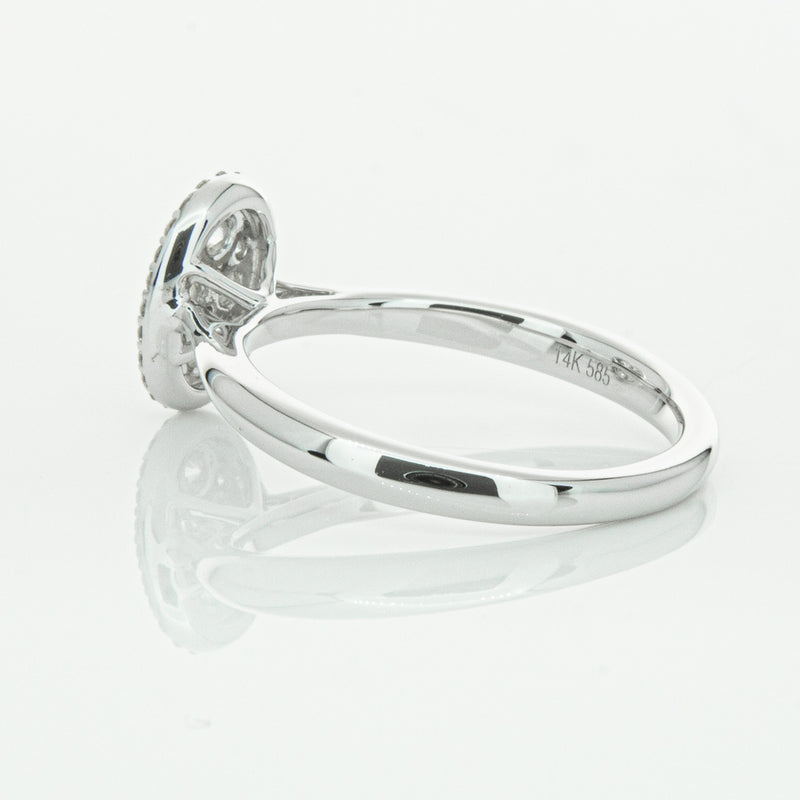 14ct White Gold Diamond Oval Saturn Ring-Ring-Walker & Hall
