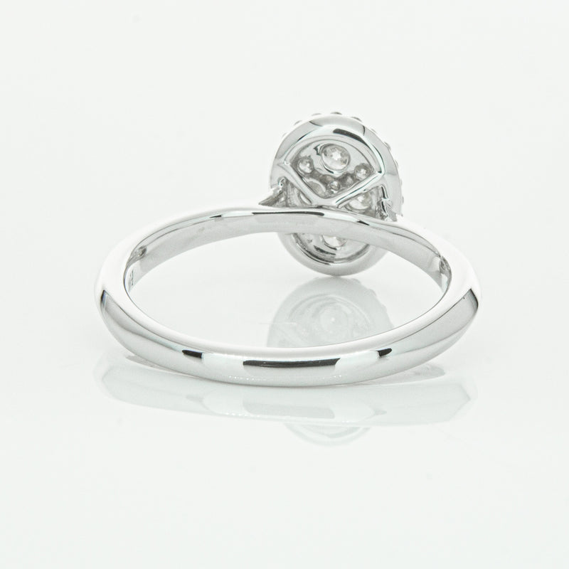 14ct White Gold Diamond Oval Saturn Ring-Ring-Walker & Hall