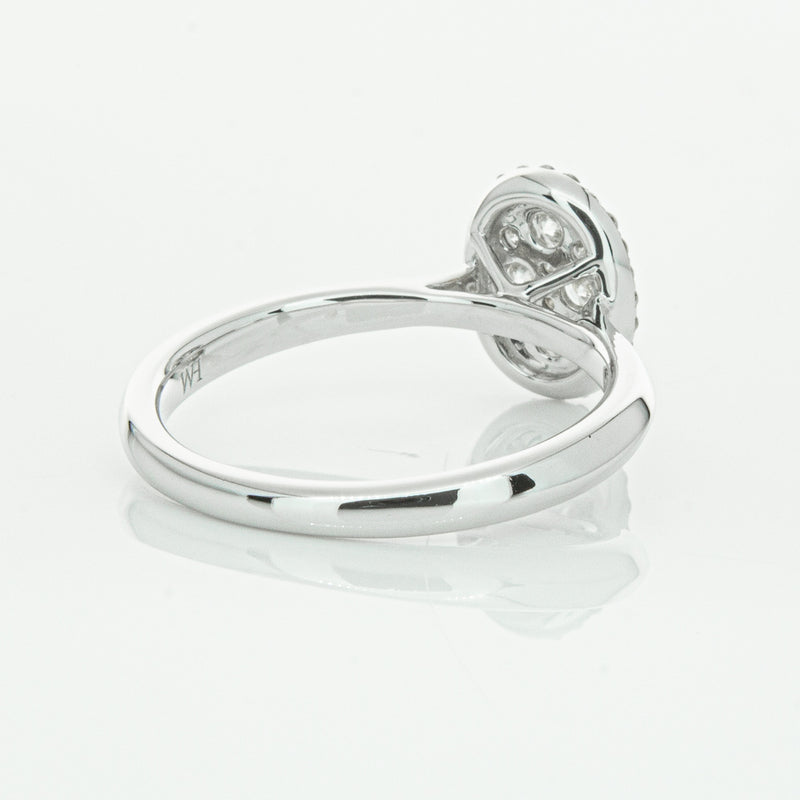 14ct White Gold Diamond Oval Saturn Ring-Ring-Walker & Hall