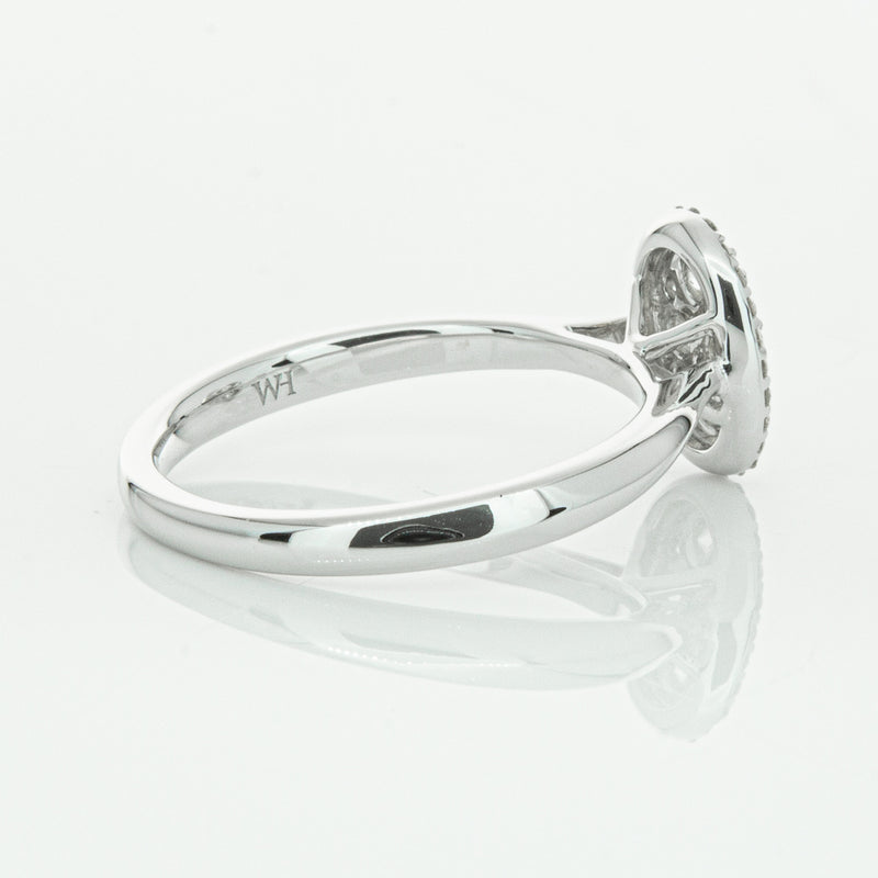 14ct White Gold Diamond Oval Saturn Ring-Ring-Walker & Hall