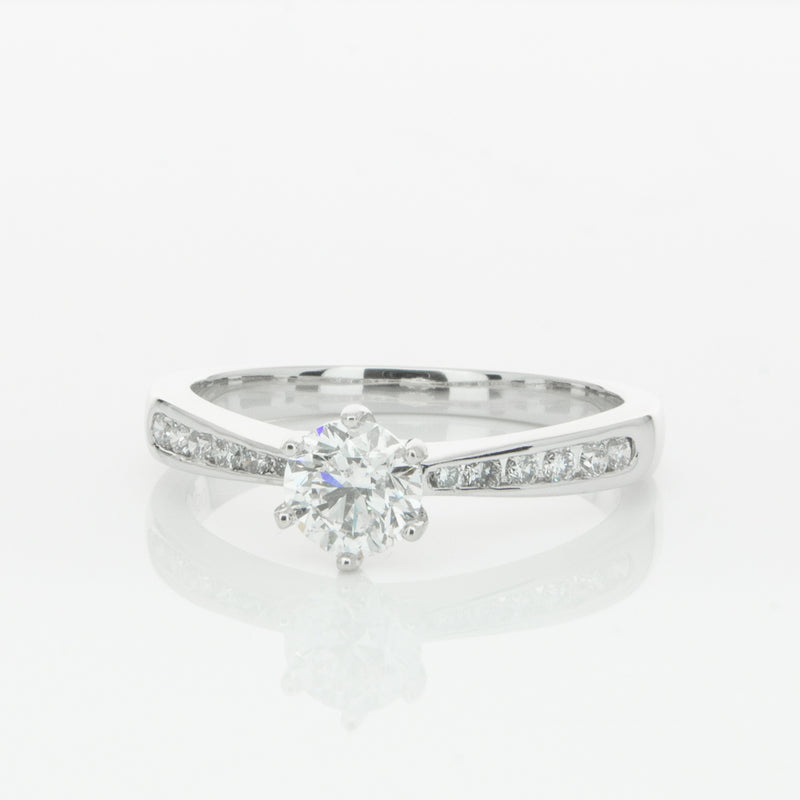 Platinum .59ct Diamond Avalon Ring-Ring-Walker & Hall