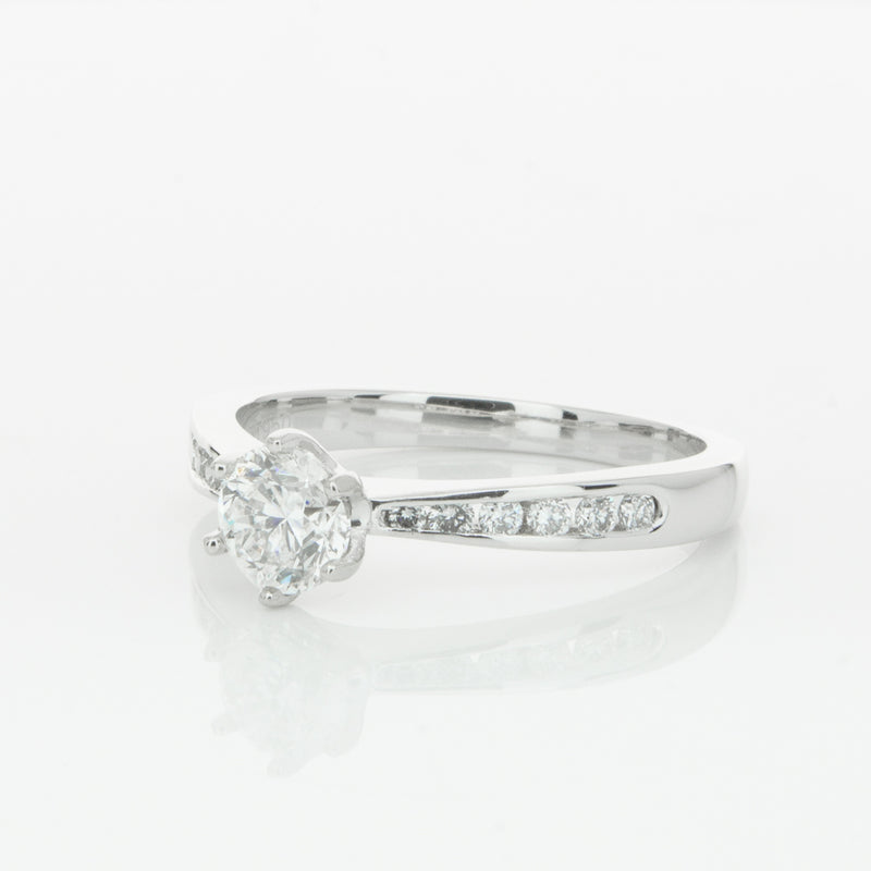 Platinum .59ct Diamond Avalon Ring-Ring-Walker & Hall