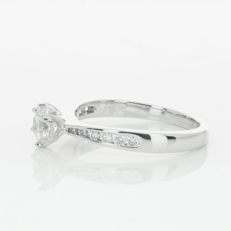 Platinum .59ct Diamond Avalon Ring-Ring-Walker & Hall