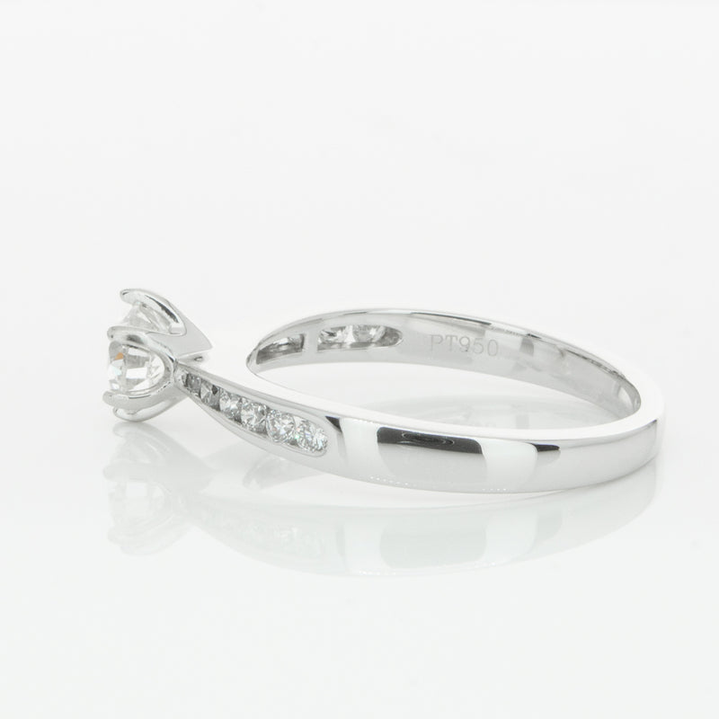 Platinum .59ct Diamond Avalon Ring-Ring-Walker & Hall