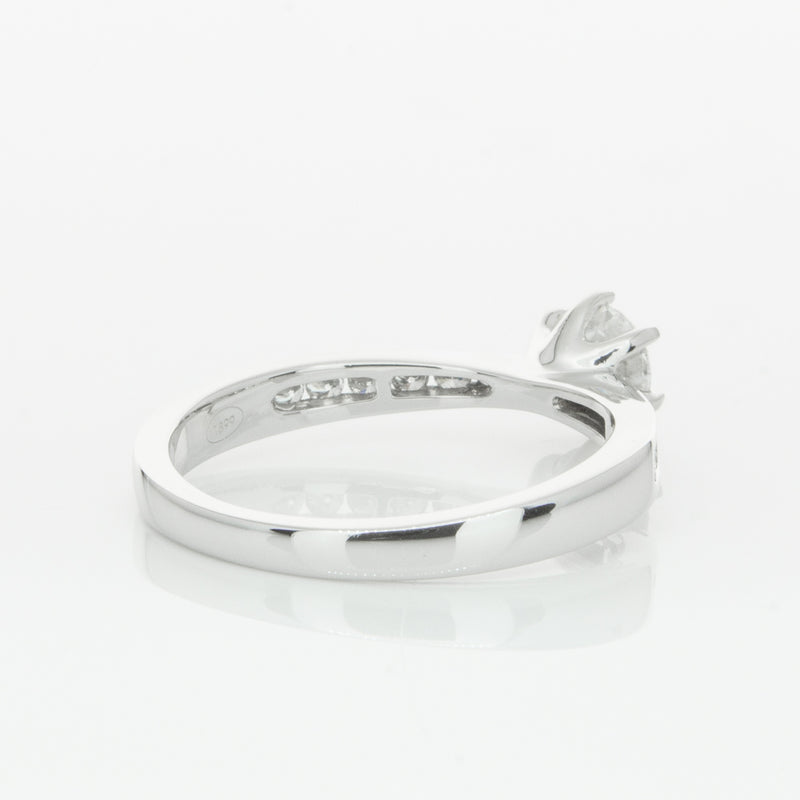 Platinum .59ct Diamond Avalon Ring-Ring-Walker & Hall