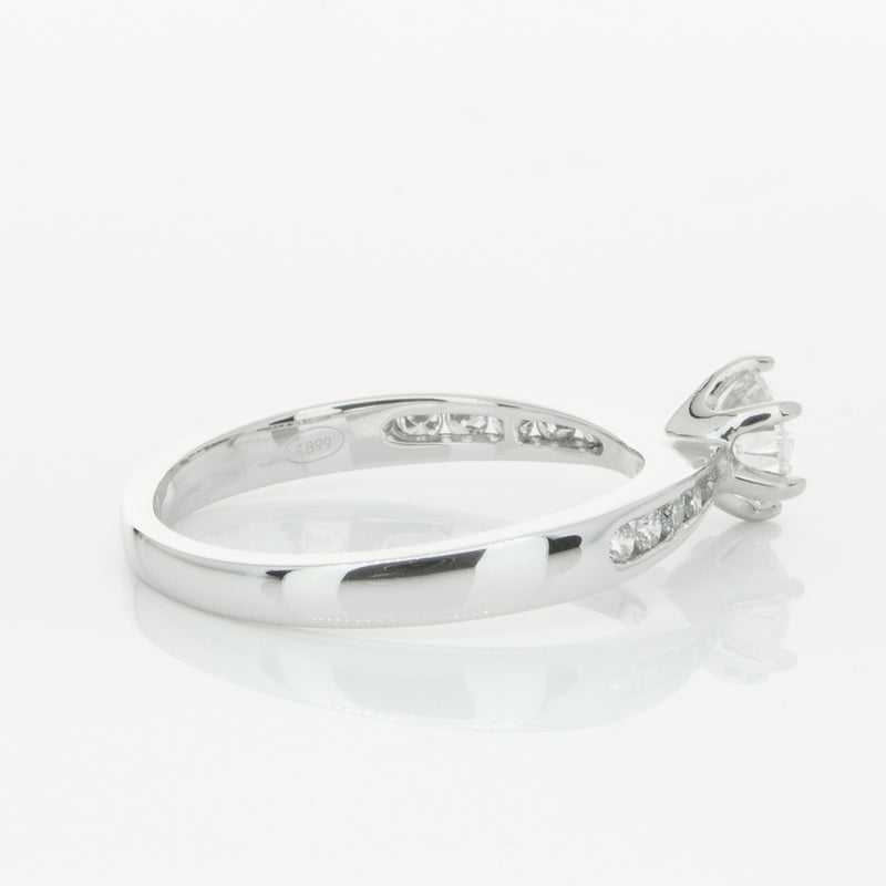 Platinum .59ct Diamond Avalon Ring-Ring-Walker & Hall