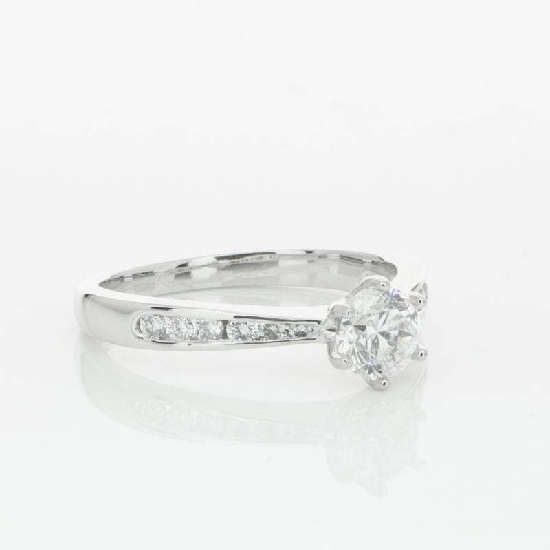 Platinum .59ct Diamond Avalon Ring-Ring-Walker & Hall