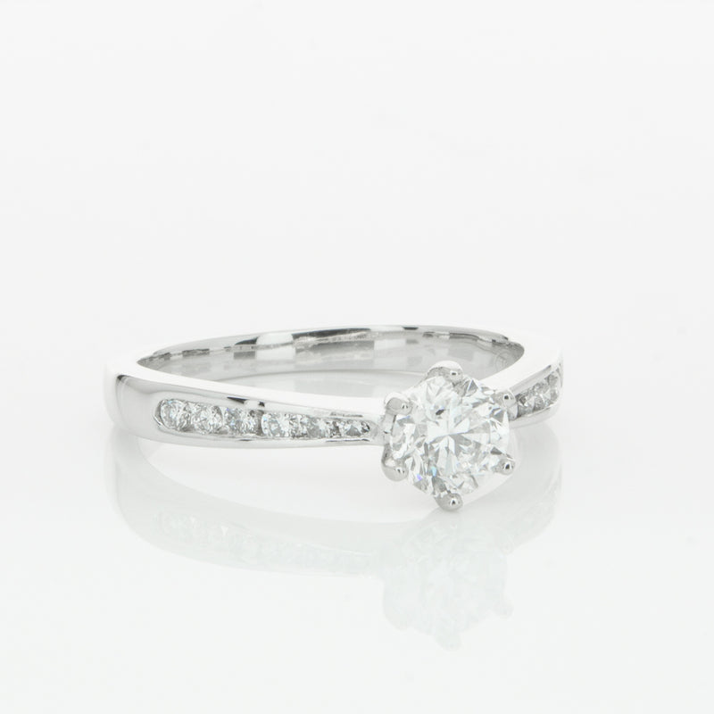 Platinum .59ct Diamond Avalon Ring-Ring-Walker & Hall