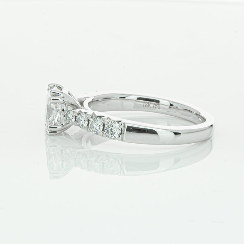 18ct White Gold 1.29ct Cushion Cut Diamond Phoenix Ring-Ring-Walker & Hall