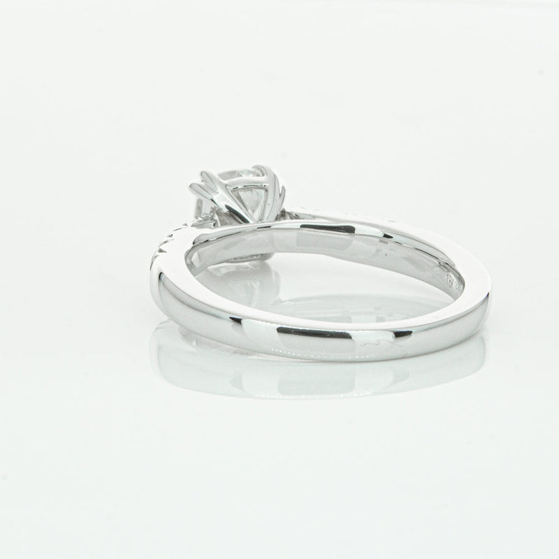 18ct White Gold 1.29ct Cushion Cut Diamond Phoenix Ring-Ring-Walker & Hall