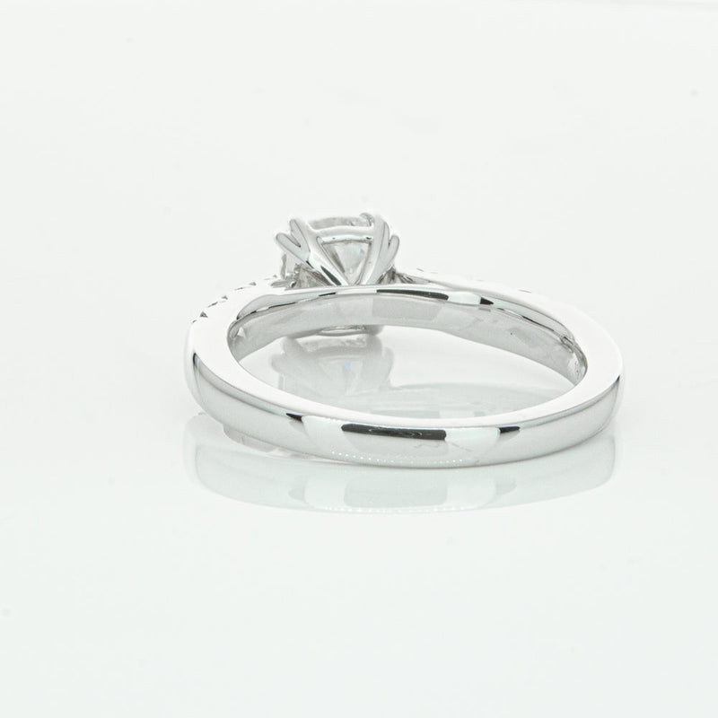 18ct White Gold 1.29ct Cushion Cut Diamond Phoenix Ring-Ring-Walker & Hall