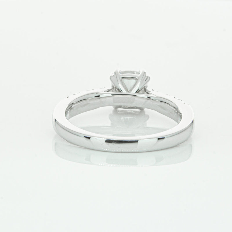 18ct White Gold 1.29ct Cushion Cut Diamond Phoenix Ring-Ring-Walker & Hall