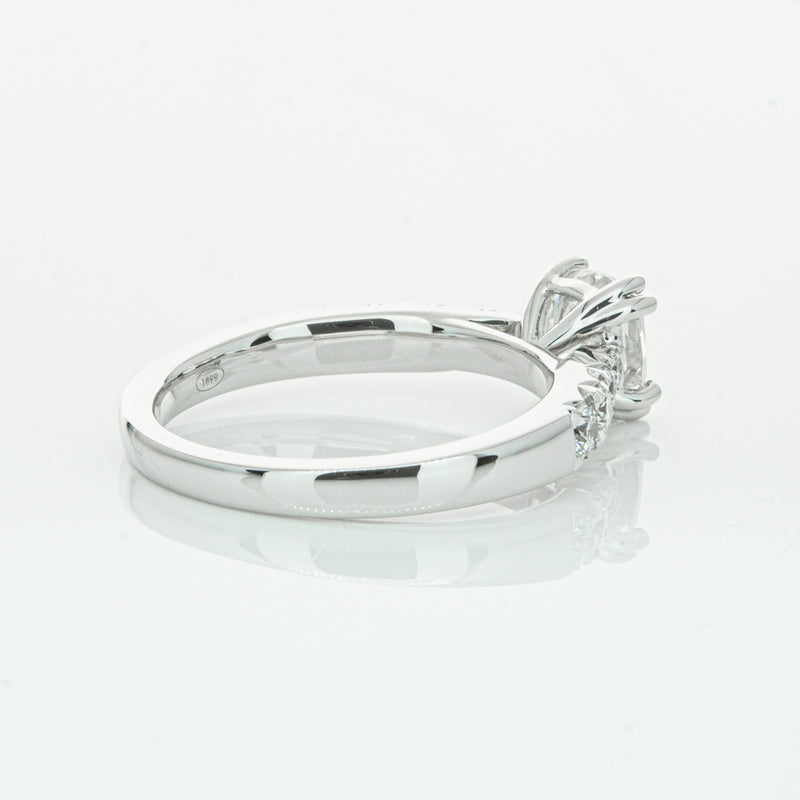 18ct White Gold 1.29ct Cushion Cut Diamond Phoenix Ring-Ring-Walker & Hall