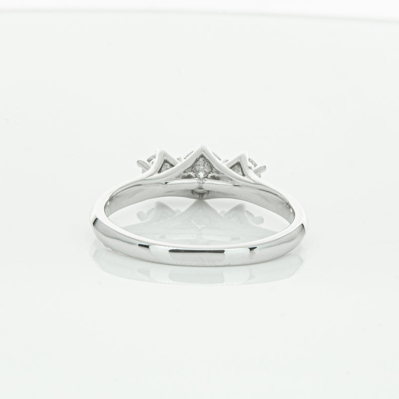 14ct White Gold .70ct Diamond Charis Ring-Ring-Walker & Hall