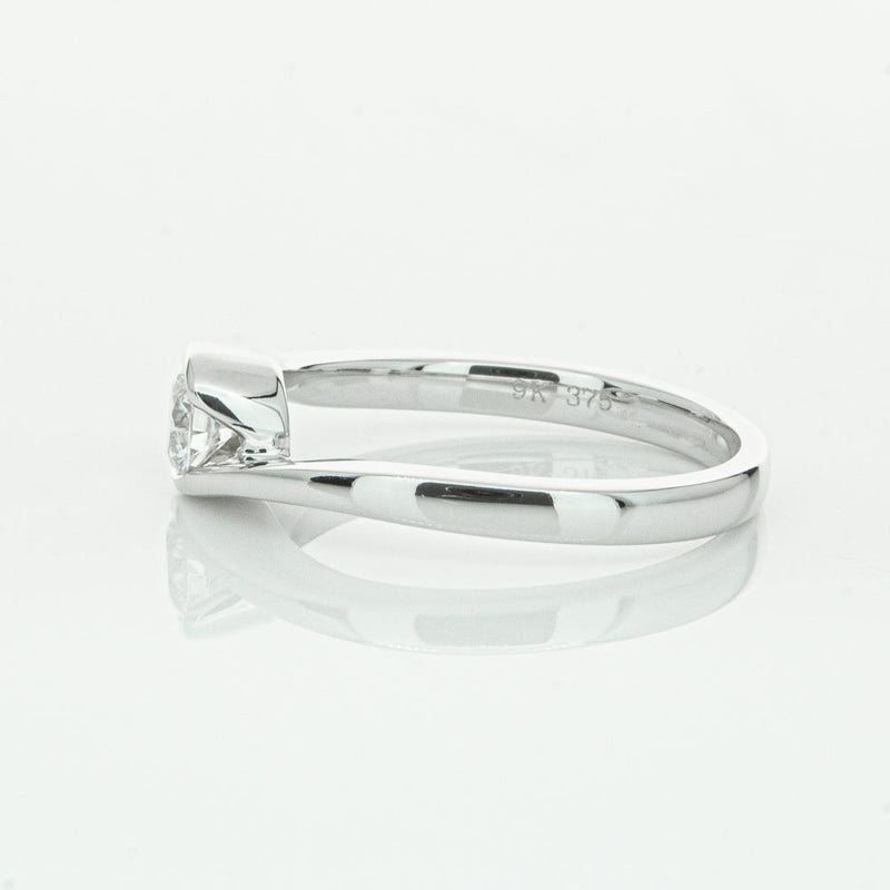 18ct White Gold .30ct Diamond Embrace Ring-Ring-Walker & Hall