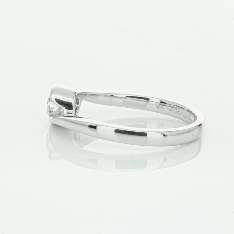 18ct White Gold .30ct Diamond Embrace Ring-Ring-Walker & Hall