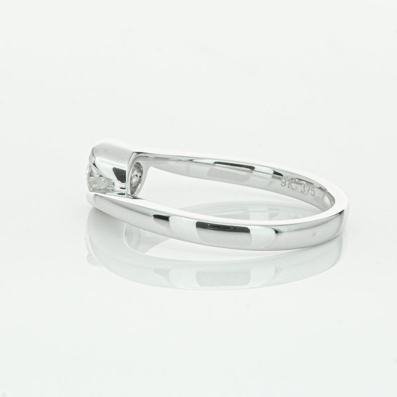18ct White Gold .30ct Diamond Embrace Ring-Ring-Walker & Hall