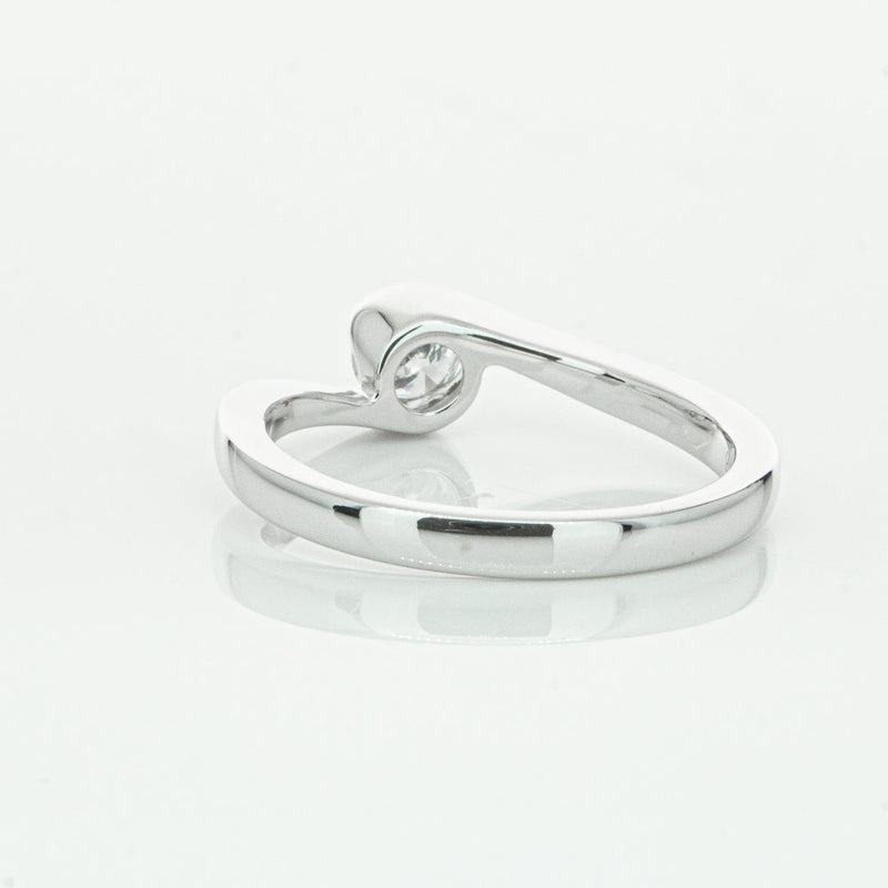 18ct White Gold .30ct Diamond Embrace Ring-Ring-Walker & Hall