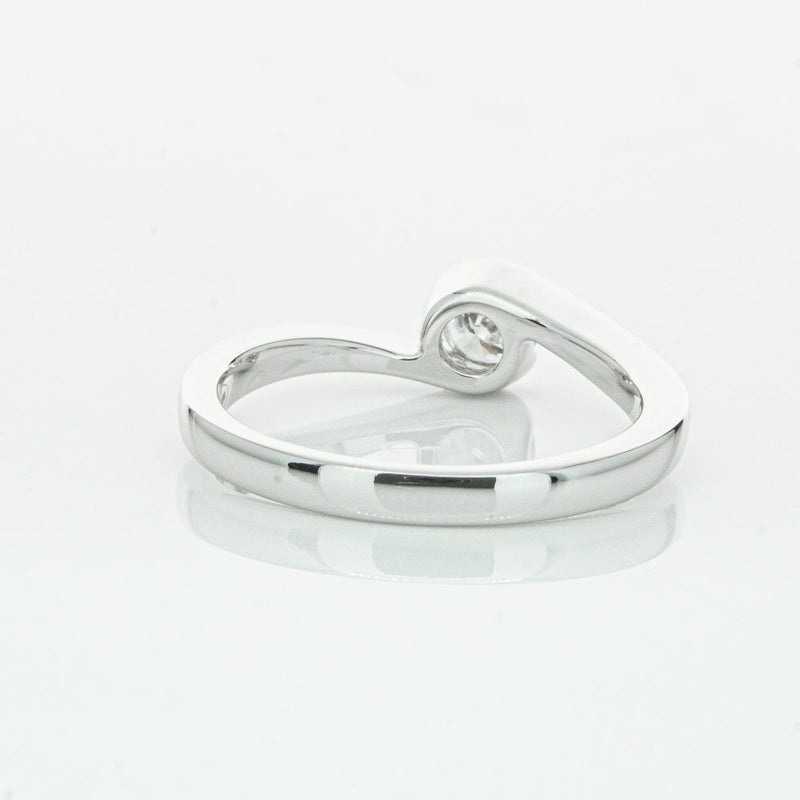 18ct White Gold .30ct Diamond Embrace Ring-Ring-Walker & Hall