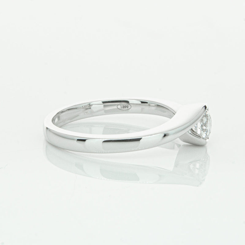 18ct White Gold .30ct Diamond Embrace Ring-Ring-Walker & Hall