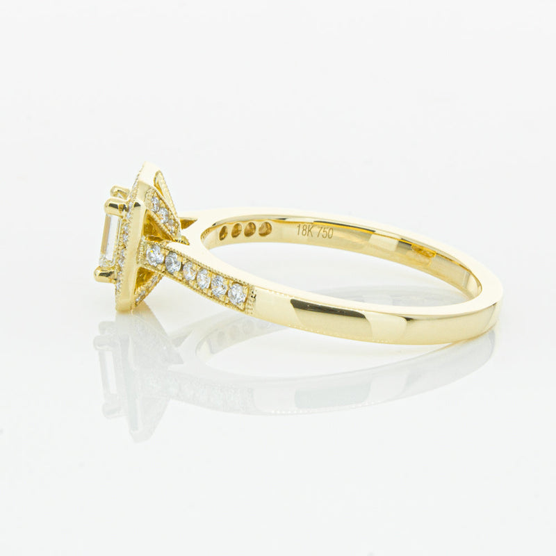 18ct Yellow Gold .30ct Diamond Aria Ring-Ring-Walker & Hall