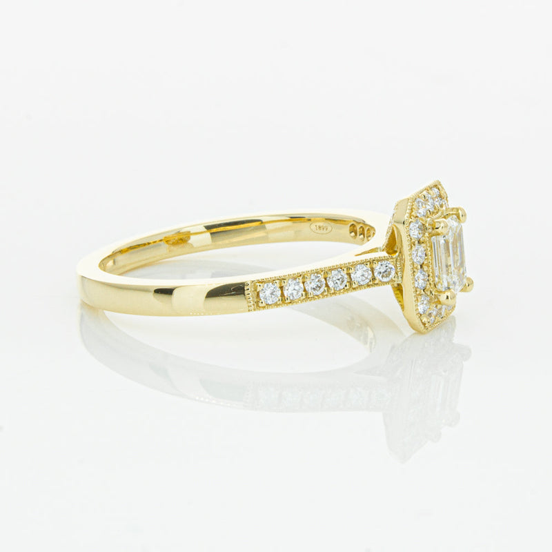 18ct Yellow Gold .30ct Diamond Aria Ring-Ring-Walker & Hall