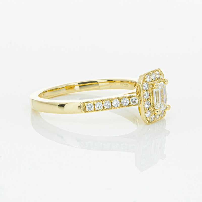 18ct Yellow Gold .30ct Diamond Aria Ring-Ring-Walker & Hall