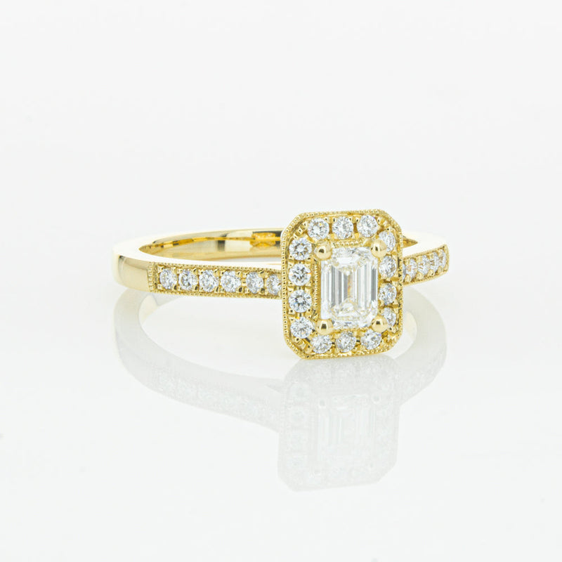 18ct Yellow Gold .30ct Diamond Aria Ring-Ring-Walker & Hall