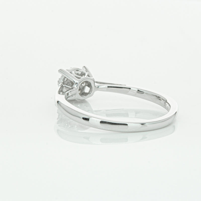 14ct White Gold Diamond Coronet Ring-Ring-Walker & Hall