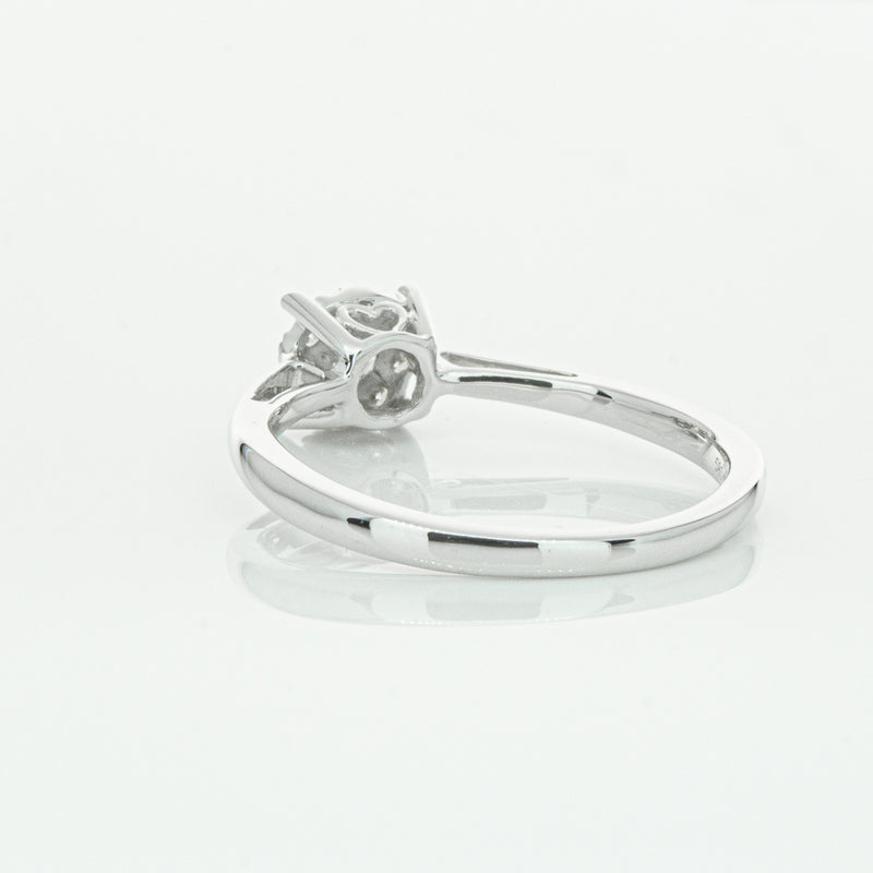 14ct White Gold Diamond Coronet Ring-Ring-Walker & Hall