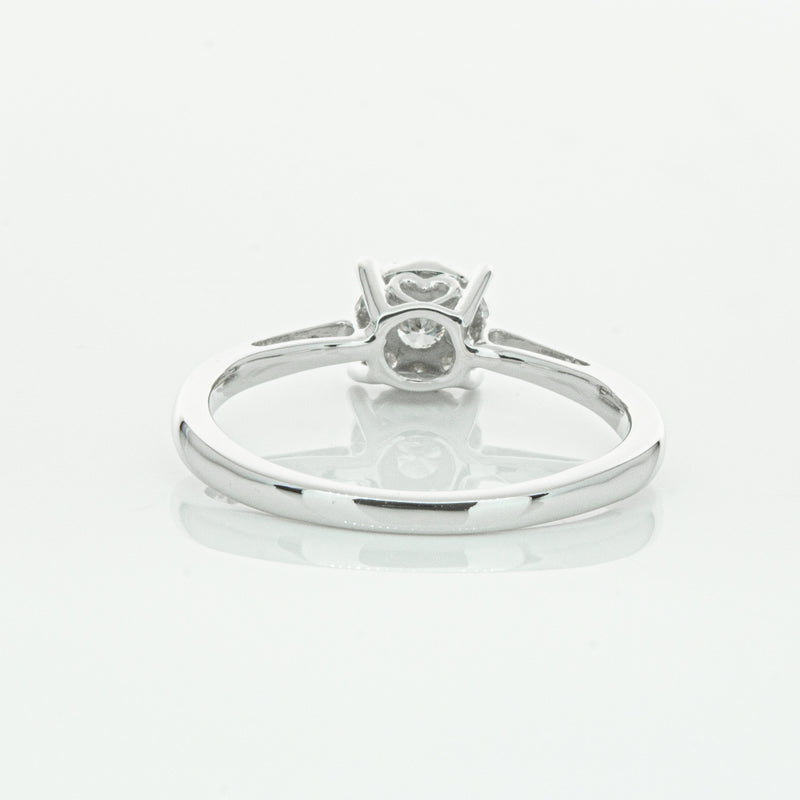 14ct White Gold Diamond Coronet Ring-Ring-Walker & Hall