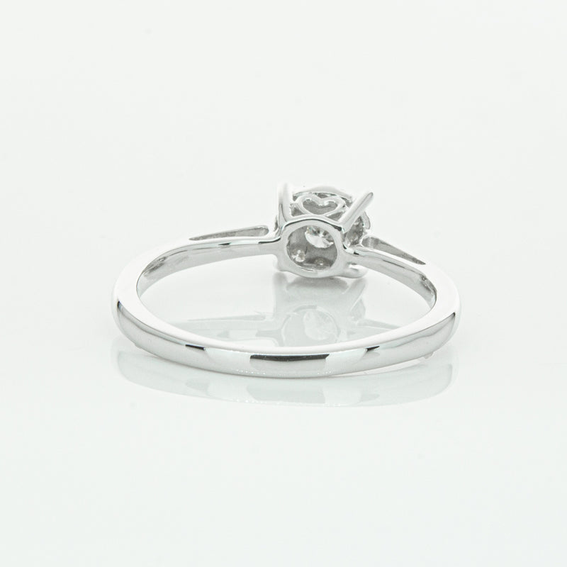 14ct White Gold Diamond Coronet Ring-Ring-Walker & Hall