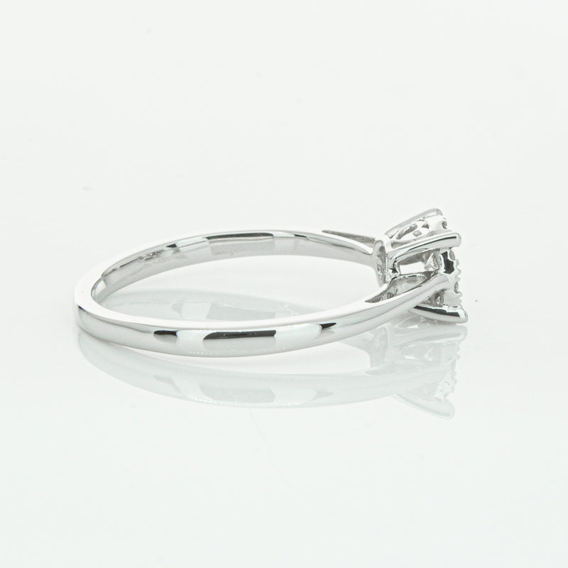 14ct White Gold Diamond Coronet Ring-Ring-Walker & Hall