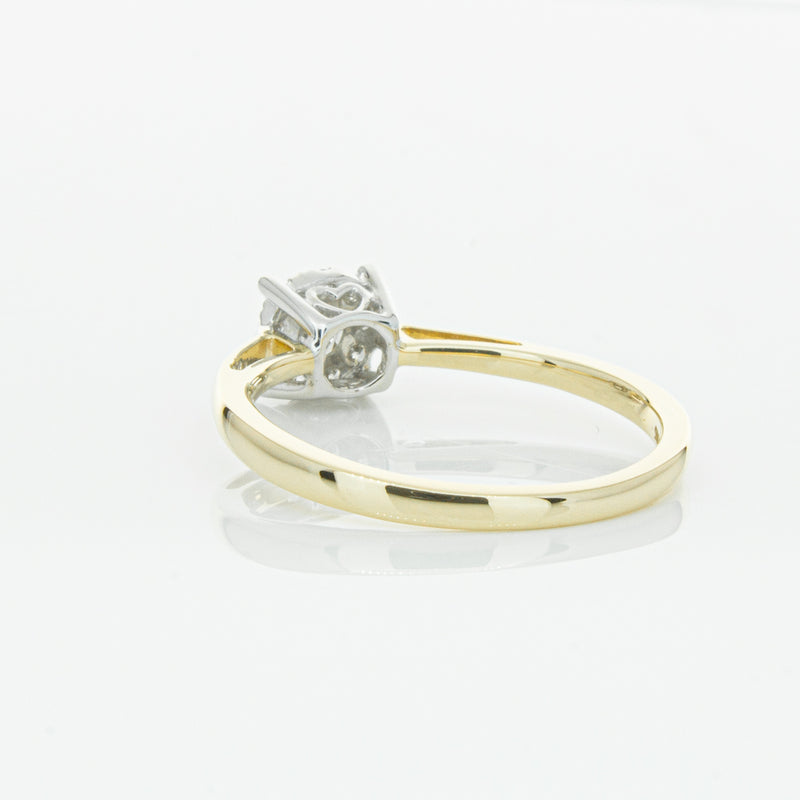 14ct Yellow Gold Diamond Coronet Ring-Ring-Walker & Hall