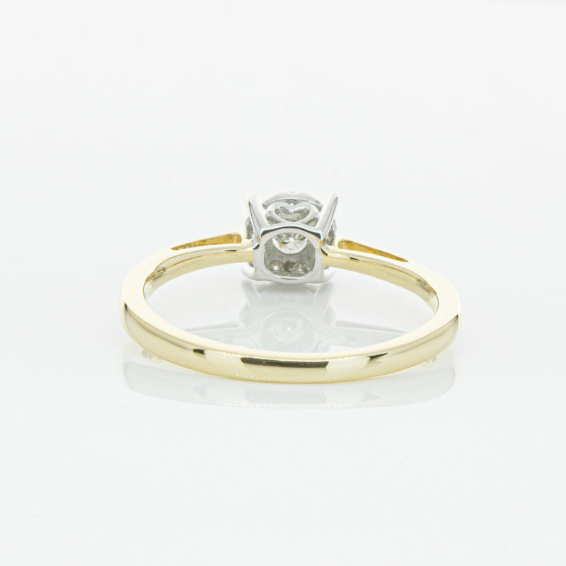 14ct Yellow Gold Diamond Coronet Ring-Ring-Walker & Hall