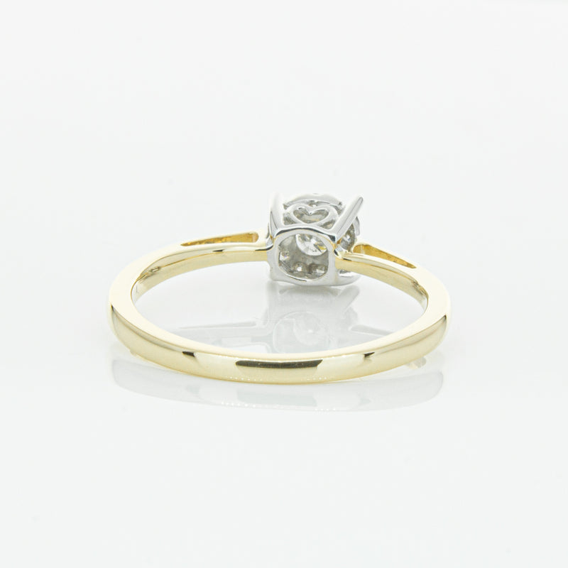 14ct Yellow Gold Diamond Coronet Ring-Ring-Walker & Hall