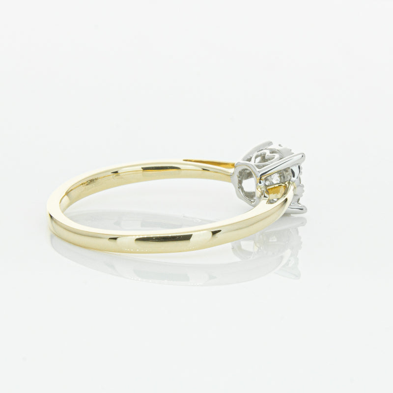 14ct Yellow Gold Diamond Coronet Ring-Ring-Walker & Hall