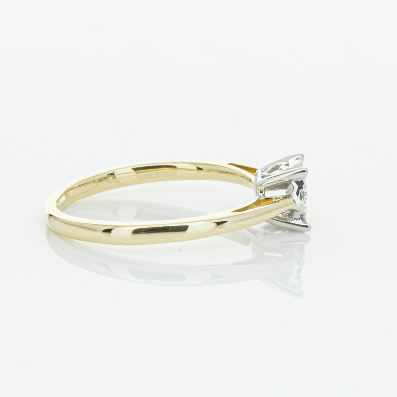 14ct Yellow Gold Diamond Coronet Ring-Ring-Walker & Hall