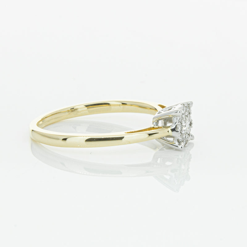 14ct Yellow Gold Diamond Coronet Ring-Ring-Walker & Hall