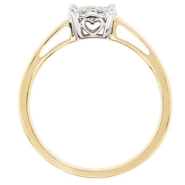 14ct Yellow Gold .20ct Diamond Coronet Ring - Ring - Walker & Hall